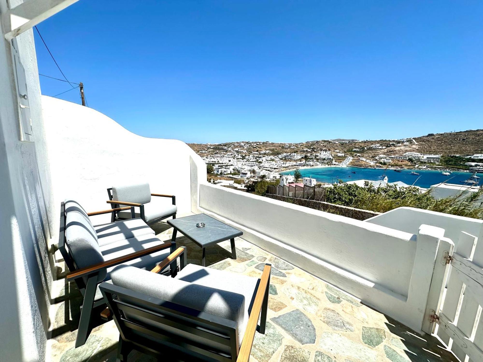 Modern Cycladic Sea View House * Ornos (Mykonos)